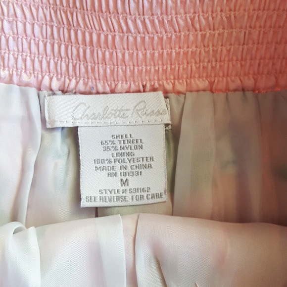 Charlotte Russe Pink Floral Miniskirt - Picture 2 of 5